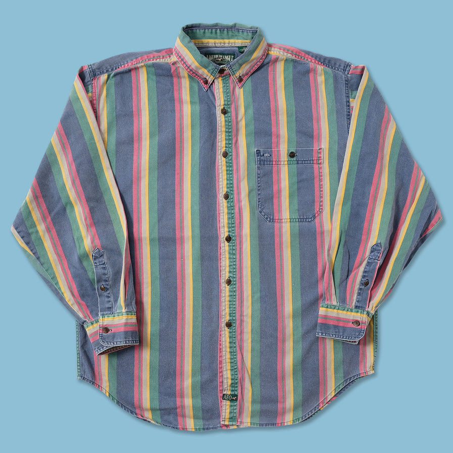 Vintage Striped Shirt Large 