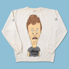 Vintage Stussy Beavis & Butthead Sweater Small 