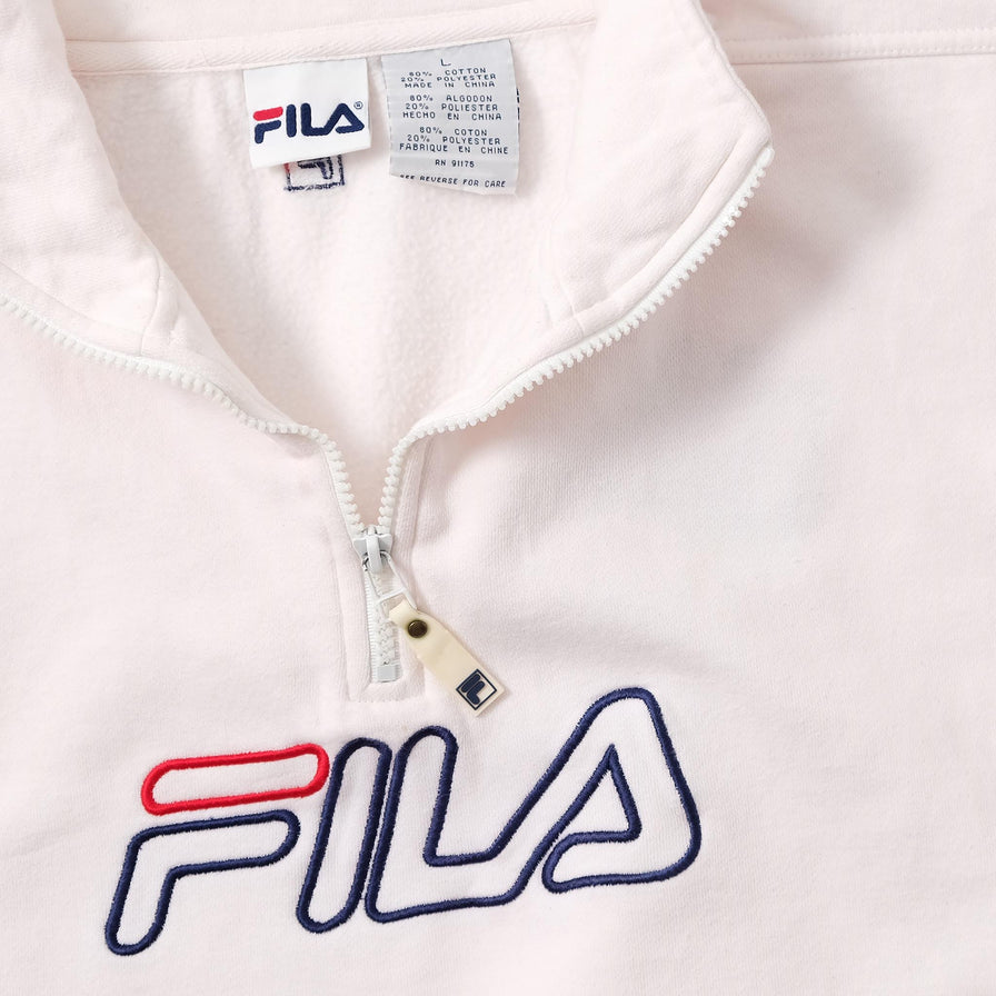 Vintage Fila Q-Zip Sweater Large 