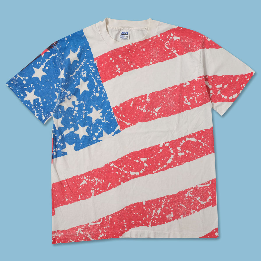 Vintage Stars and Stripes T-Shirt XLarge 