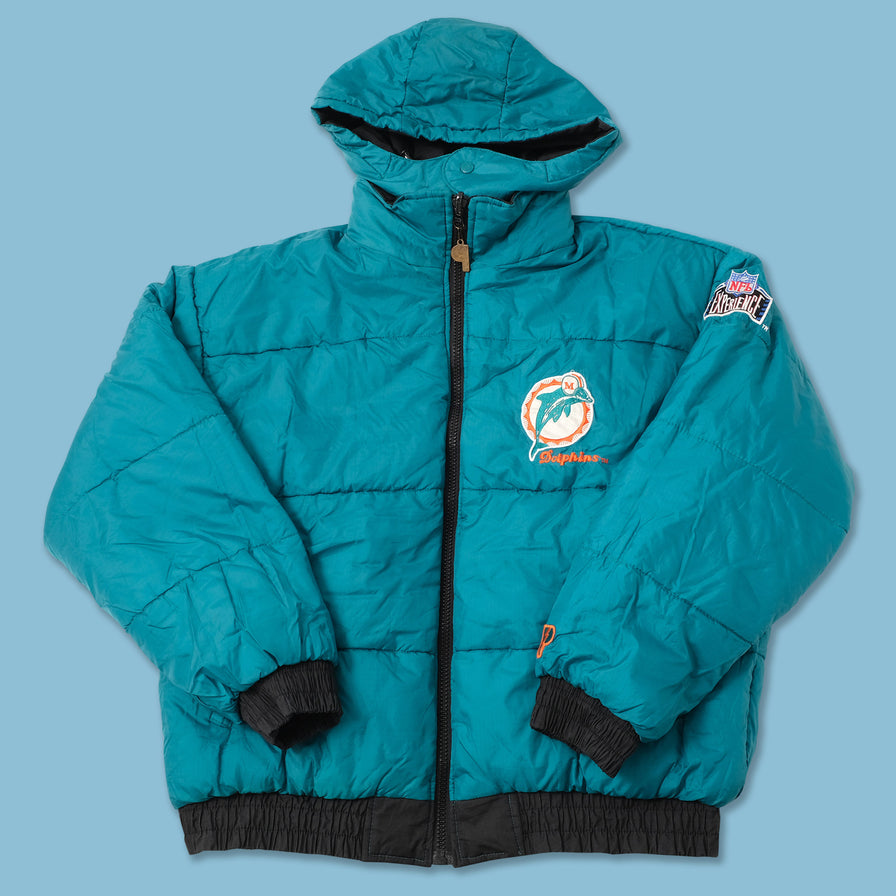 Vintage Miami Dolphins Reversible Puffer Jacket XLarge 