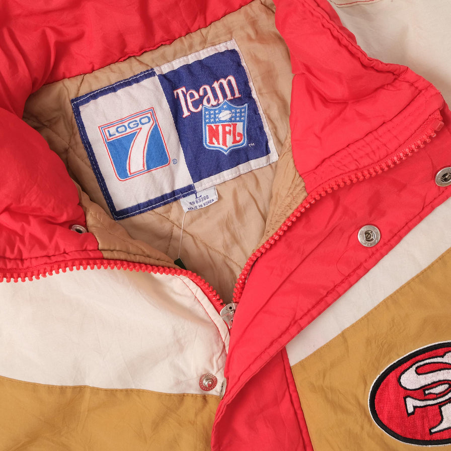 Vintage San Francisco 49ers Padded Jacket Large 