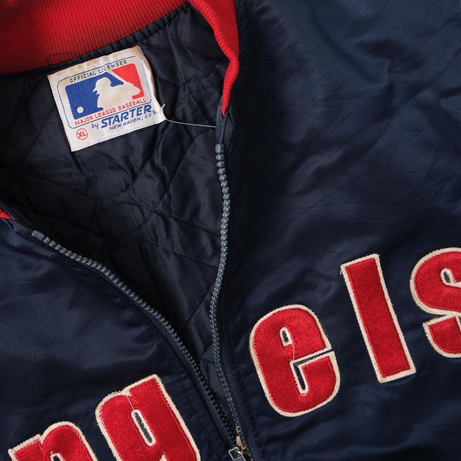 Vintage Starter Los Angeles Angels Satin Bomber Jacket Large 