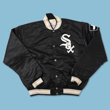 Vintage Starter Chicago White Sox Satin Bomber Jacket Medium 