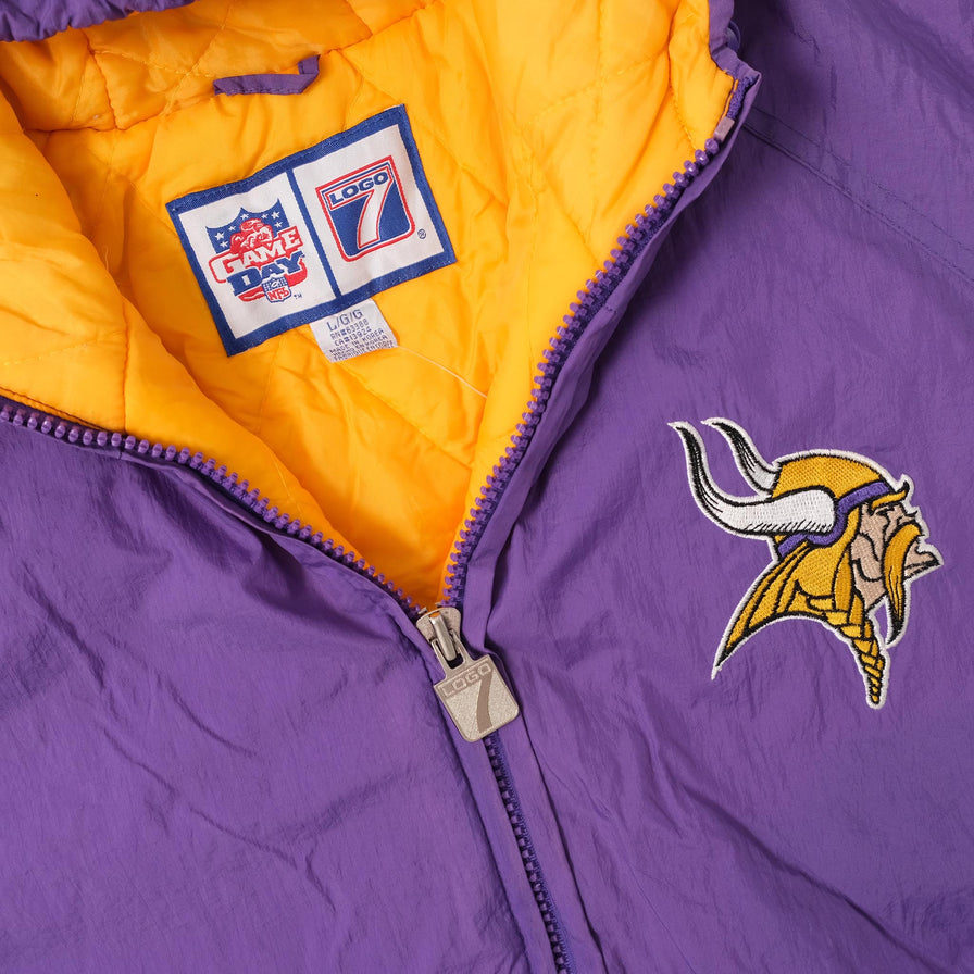 Vintage Minnesota Vikings Padded Jacket Large 