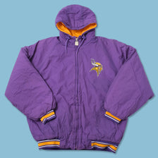 Vintage Minnesota Vikings Padded Jacket Large 