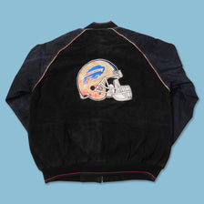 Vintage Buffalo Bills Suede Leather Jacket XLarge 