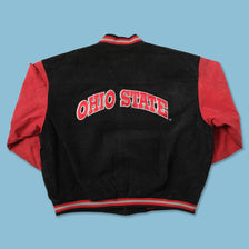 Vintage Ohio State Buckeyes Suede Leather Jacket XXL 