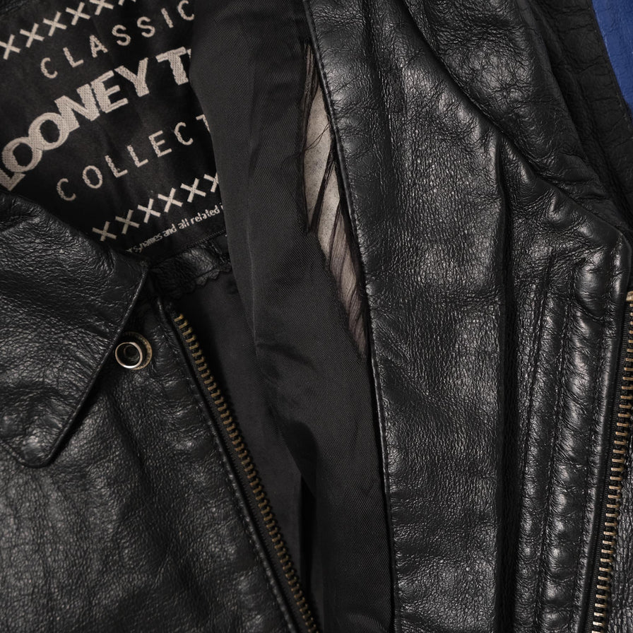 2001 Tweety Leather Jacket Medium 