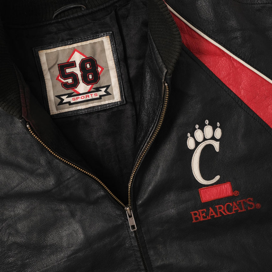 Vintage Cincinnati Bearcats Leather Jacket XXL 