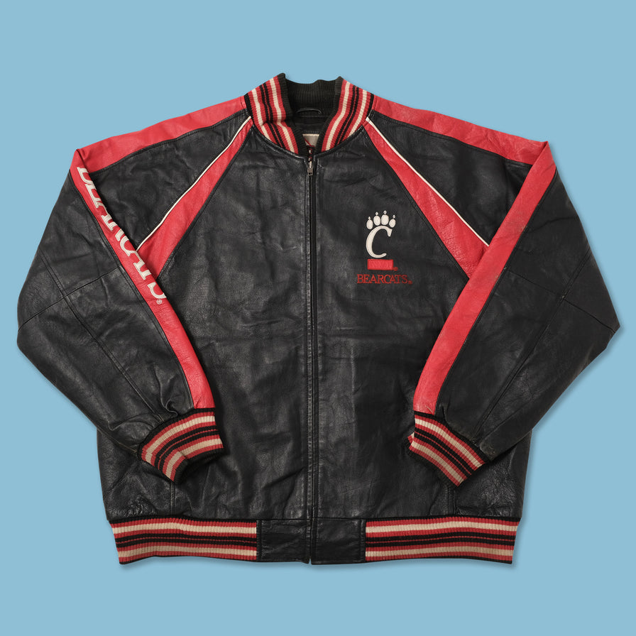 Vintage Cincinnati Bearcats Leather Jacket XXL 