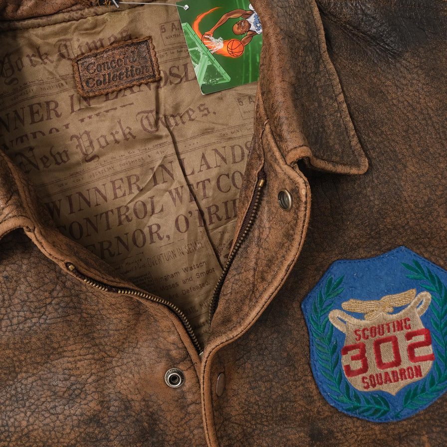 Vintage Leather Jacket XLarge 