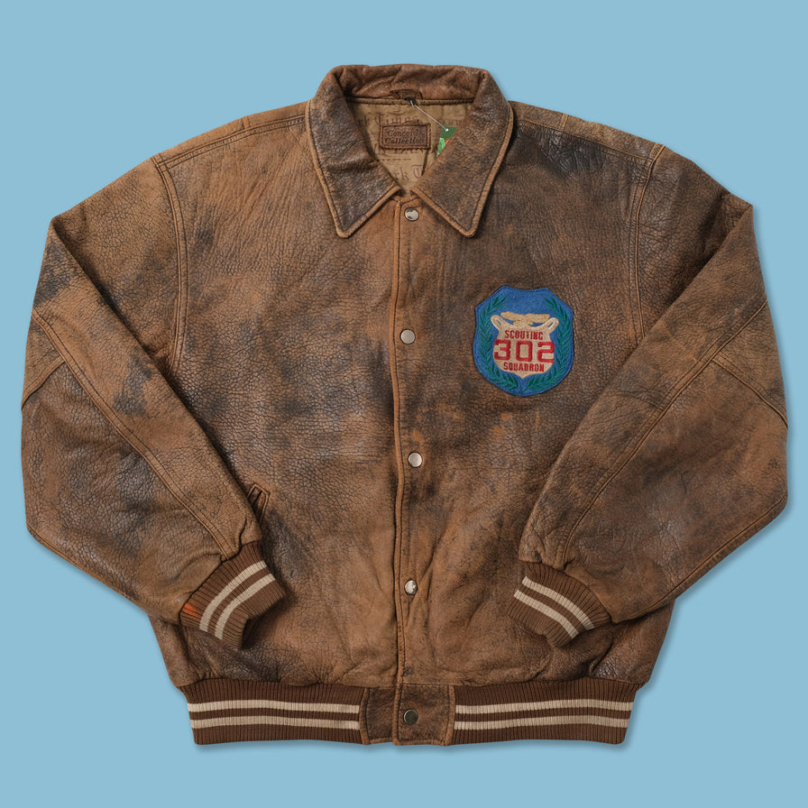 Vintage Leather Jacket XLarge 