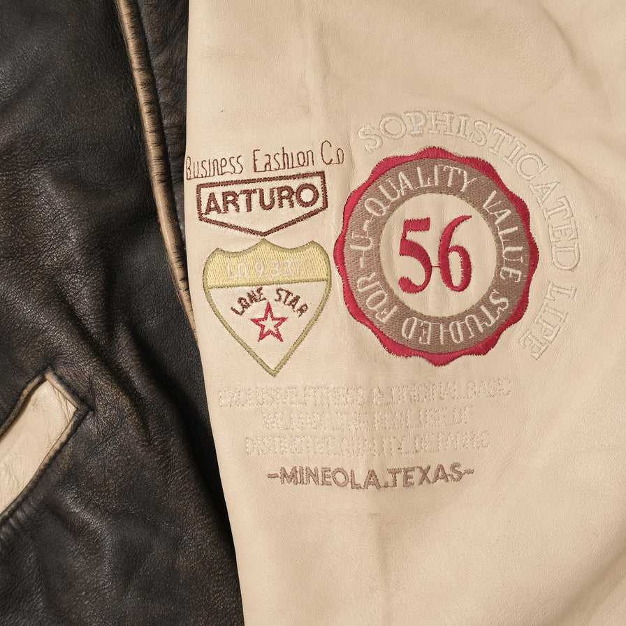 Vintage Leather Jacket Medium 