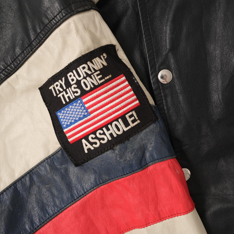 Vintage USA Leather Jacket Large 
