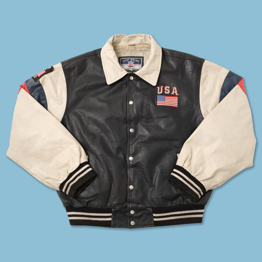 Vintage USA Leather Jacket Large 