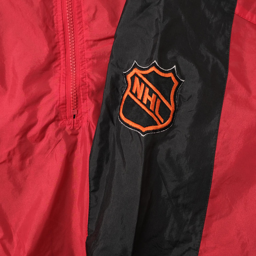 Vintage Detroit Red Wings Reversible Windbreaker Large 