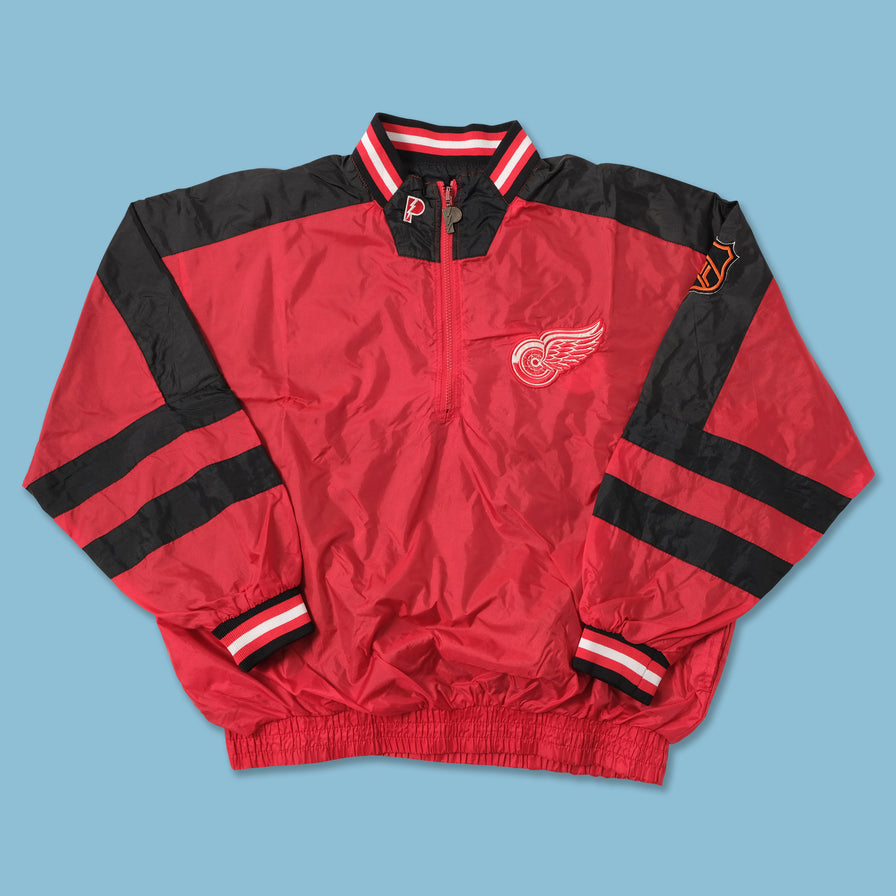 Vintage Detroit Red Wings Reversible Windbreaker Large 