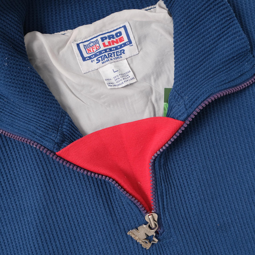 Vintage Starter New England Patriots Padded Q-Zip Large 