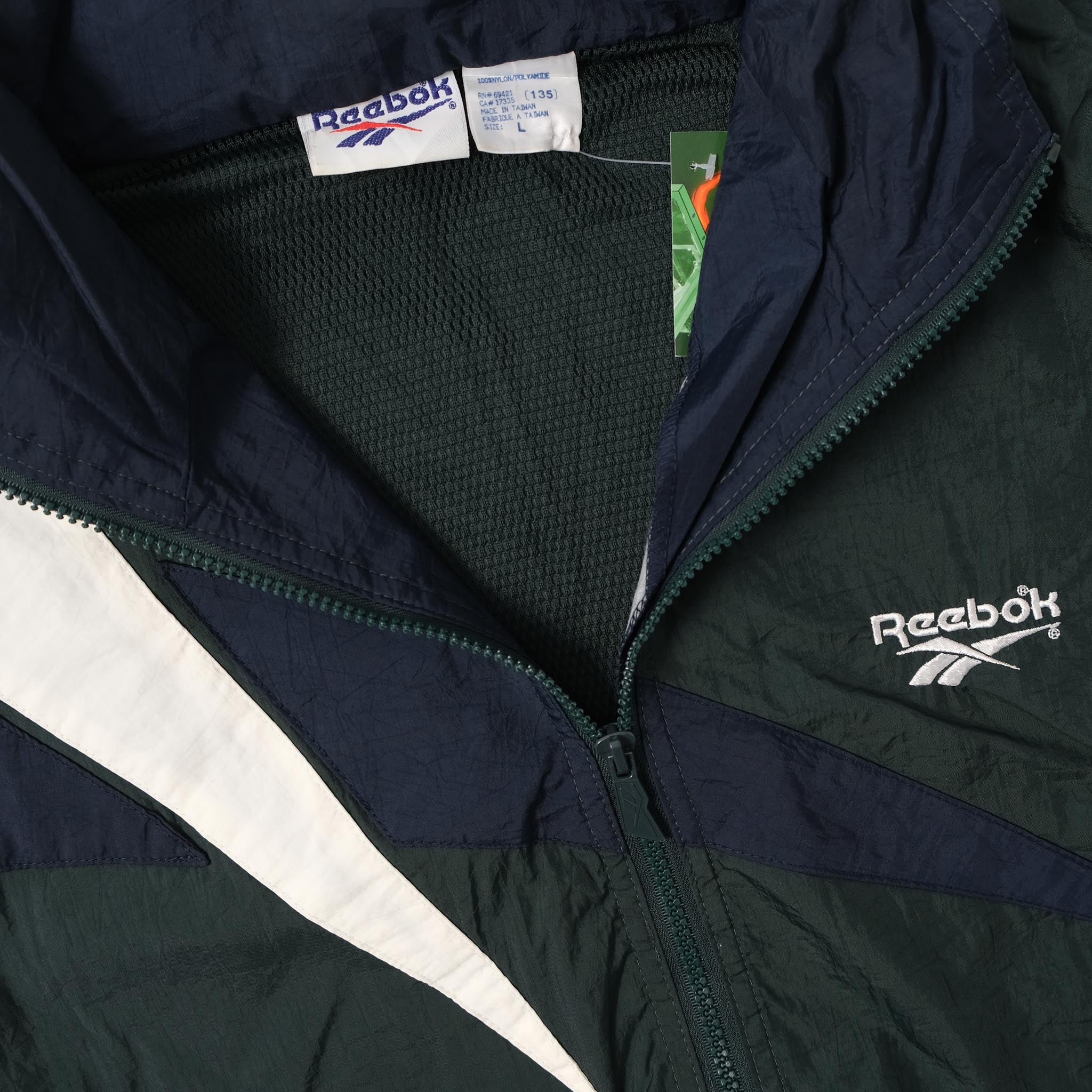 Vintage Reebok Track Jacket XLarge Double Double Vintage