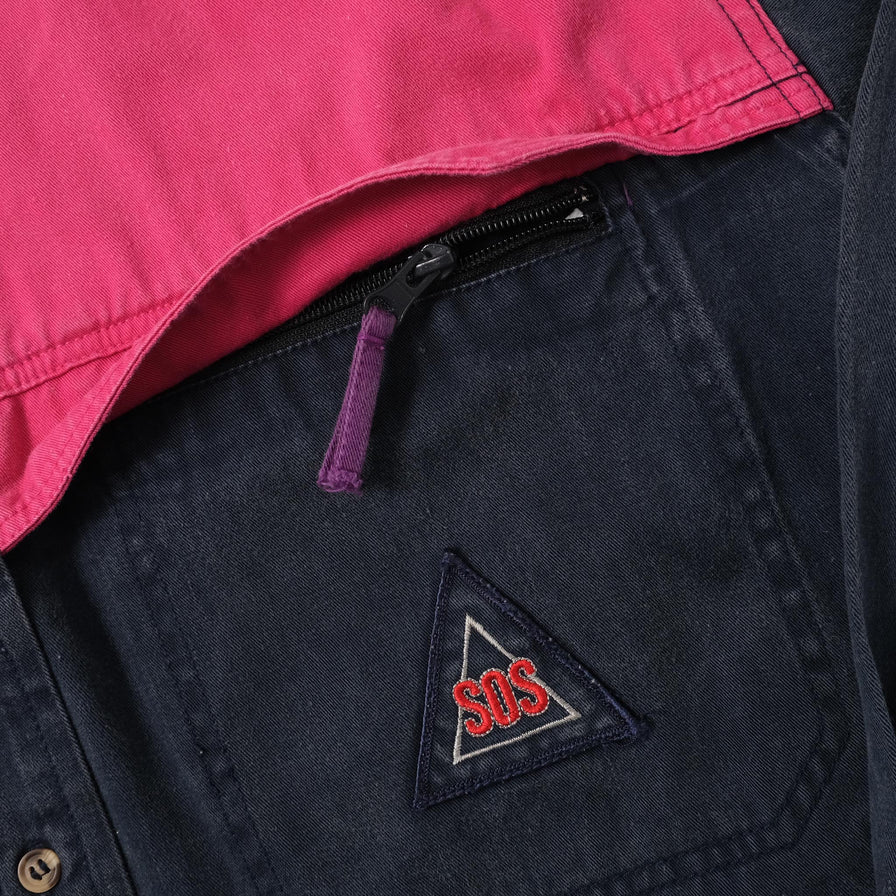 Vintage SOS Cotton Shirt Large 