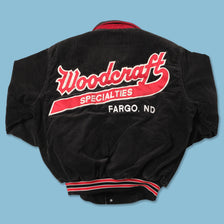 Vintage Cord Padded College Jacket Large 