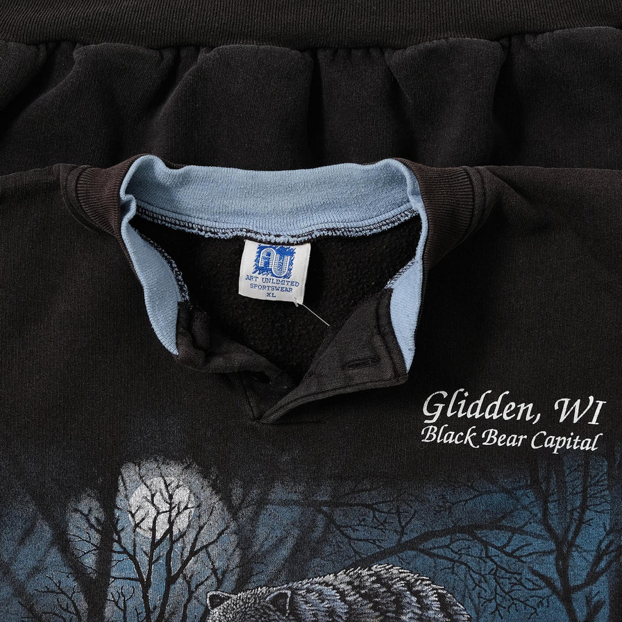 Vintage Black Bear Sweater Large 