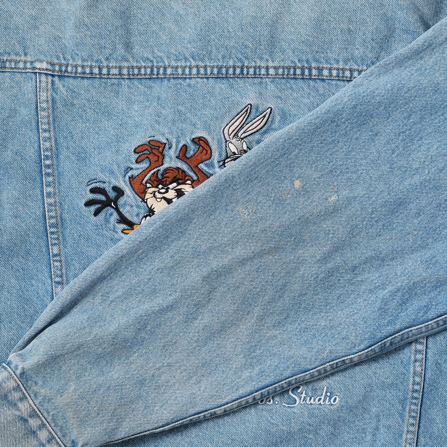 1997 Looney Tunes Denim Jacket Large 