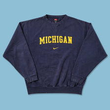 Vintage Nike Michigan Sweater Large 