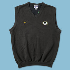 Vintage Reebok Greenbay Packers Sweater Vest Large 