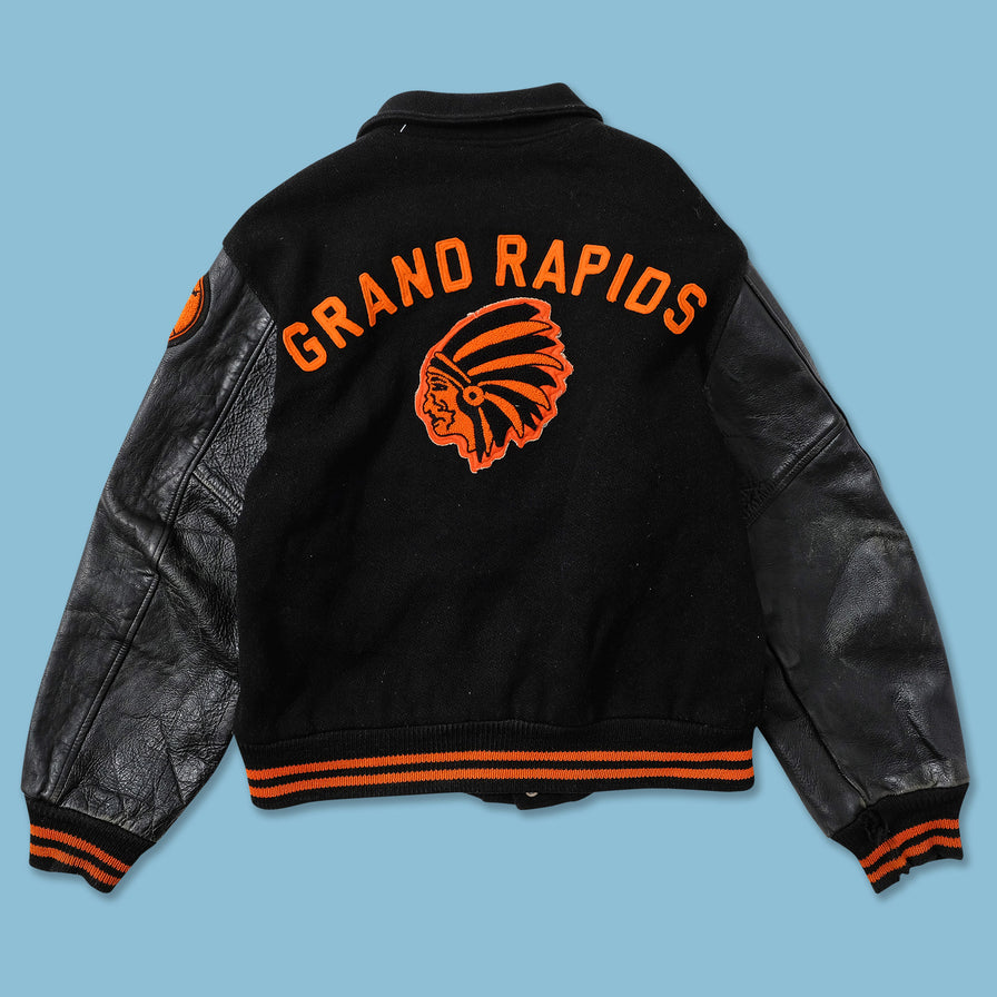 Vintage Wool Leather Varsity Jacket Medium 