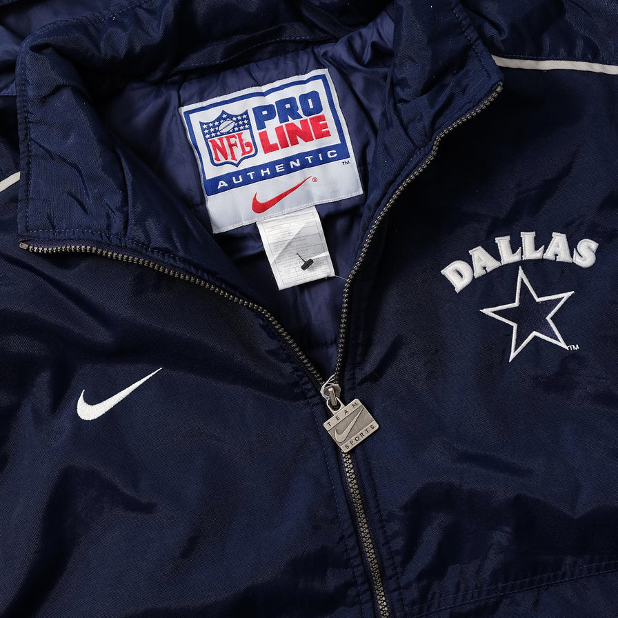 Vintage Nike Dallas Cowboys Padded Jacket Large 