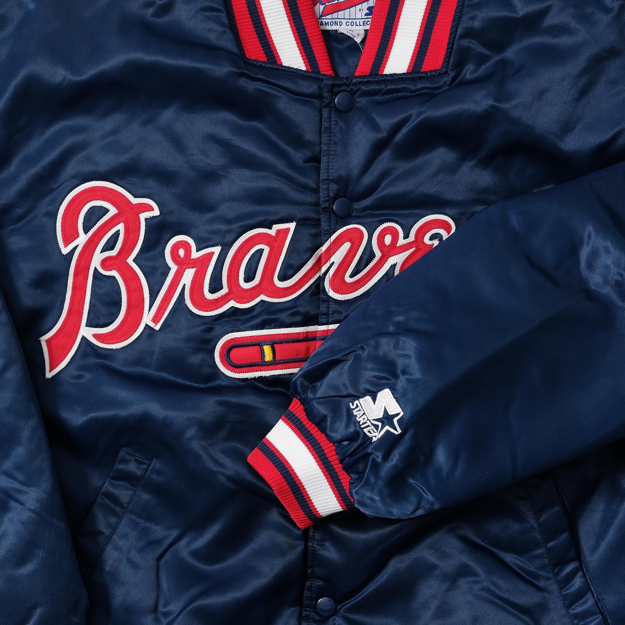 Vintage Atlanta Braves Jersey Starter Genuine Merchandise XL Blue MLB  Baseball