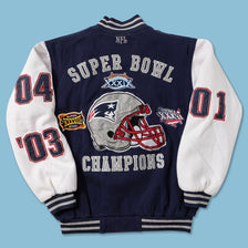 2004 New England Patriots Super Bowl Varsity Jacket XLarge 