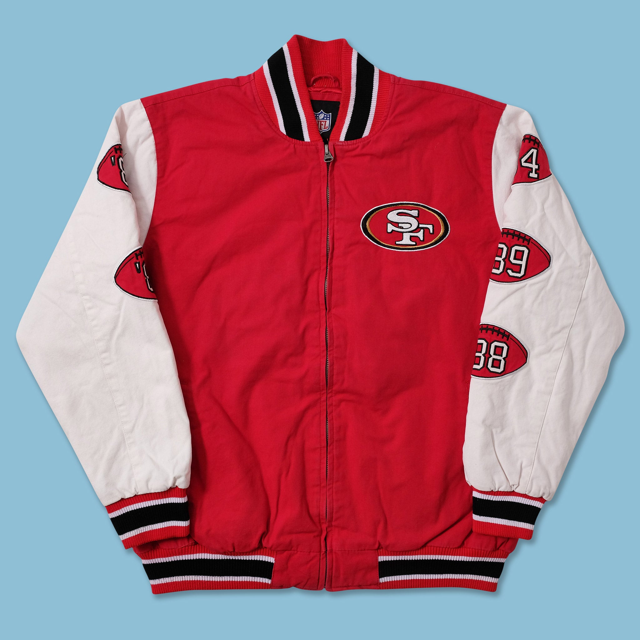 SF 49ers Super Bowl Varsity Jacket - Jacket Hub