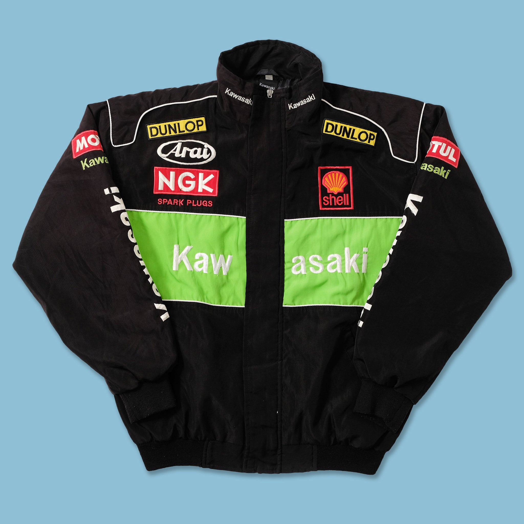 Vintage Kawasaki Racing Jacket Large | Double Double Vintage