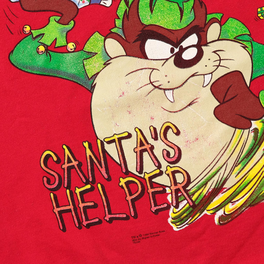1994 Taz Looney Tunes Christmas Sweater Medium 