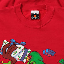 1994 Taz Looney Tunes Christmas Sweater Medium