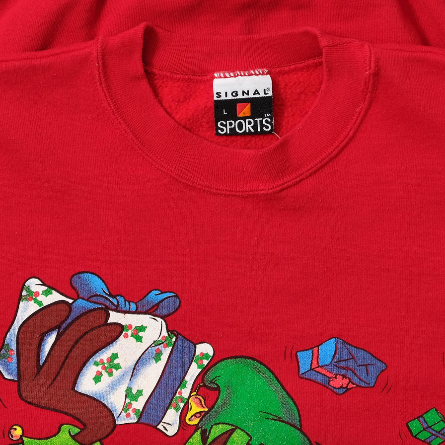 1994 Taz Looney Tunes Christmas Sweater Medium 