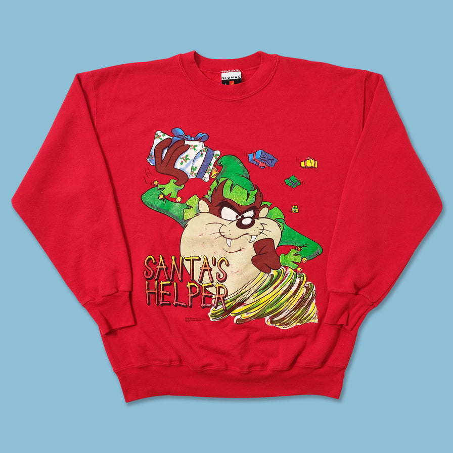 1994 Taz Looney Tunes Christmas Sweater Medium 