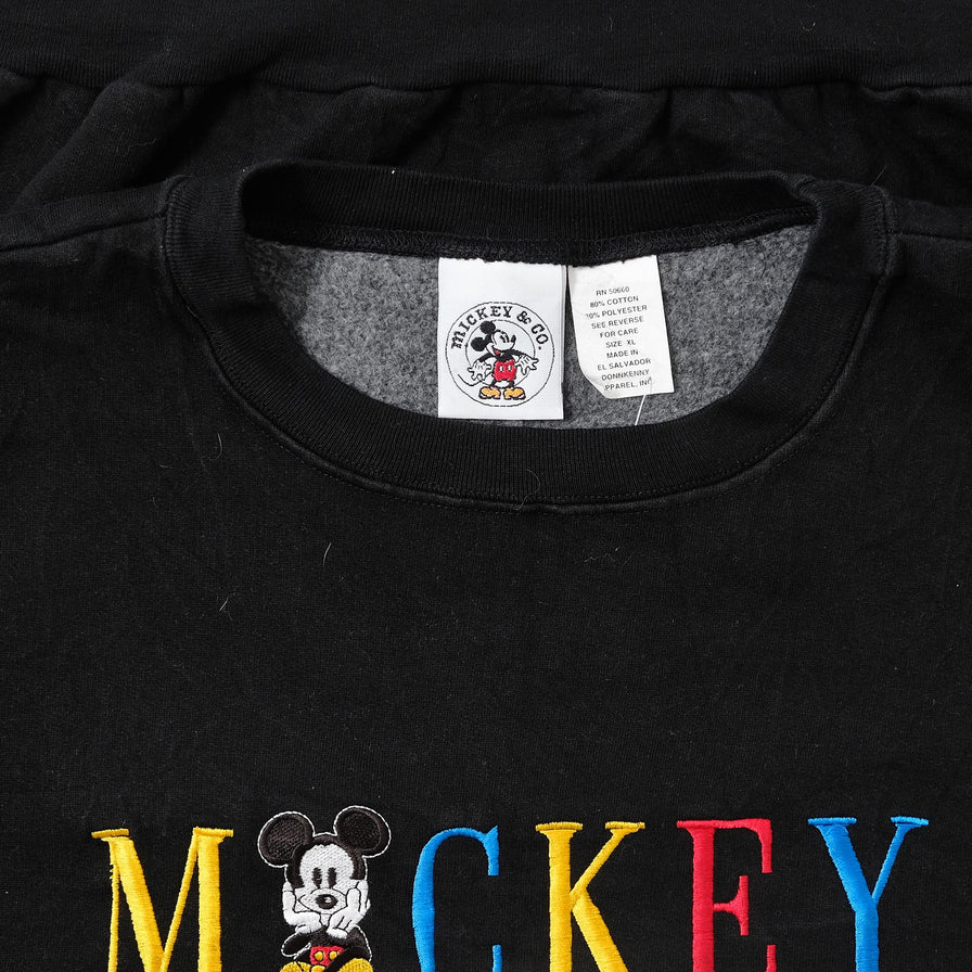 Vintage Mickey Mouse Sweater Large 