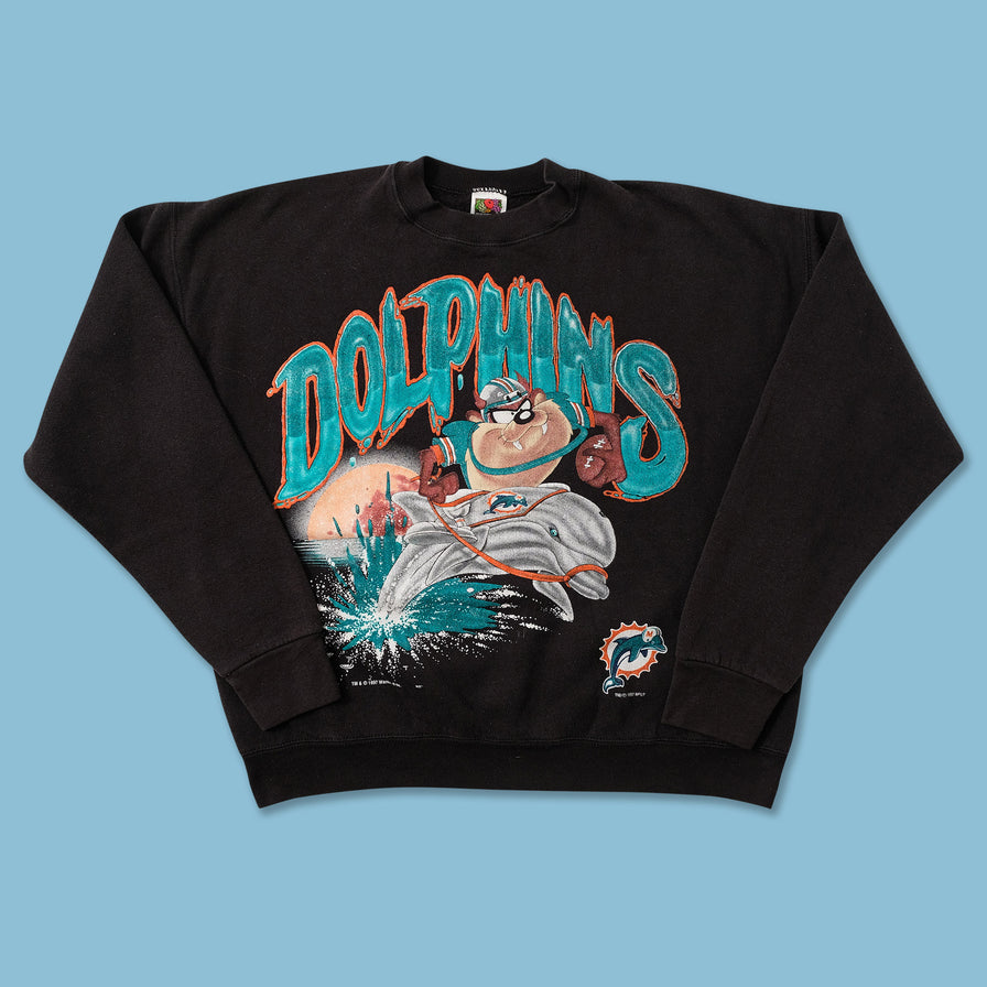 1997 Taz Miami Dolphins Sweater Medium 