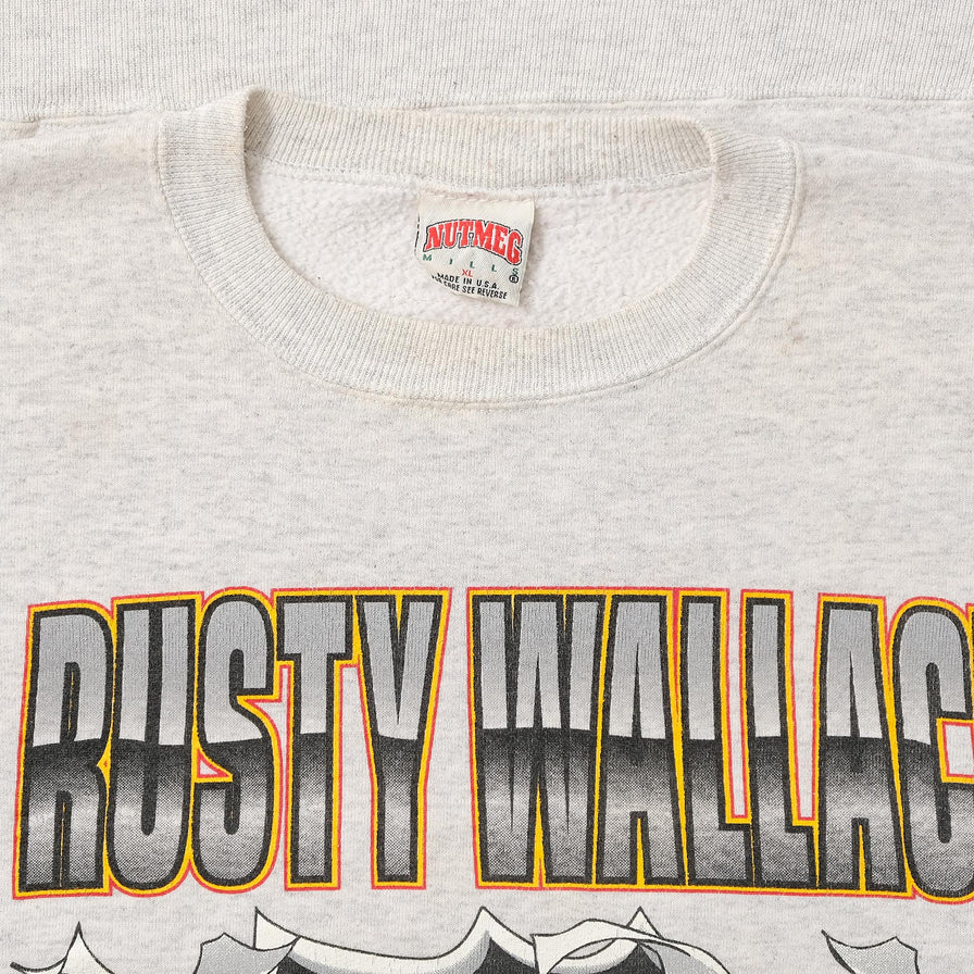 Vintage Nutmeg Rusty Wallace Racing SweateR XLarge 