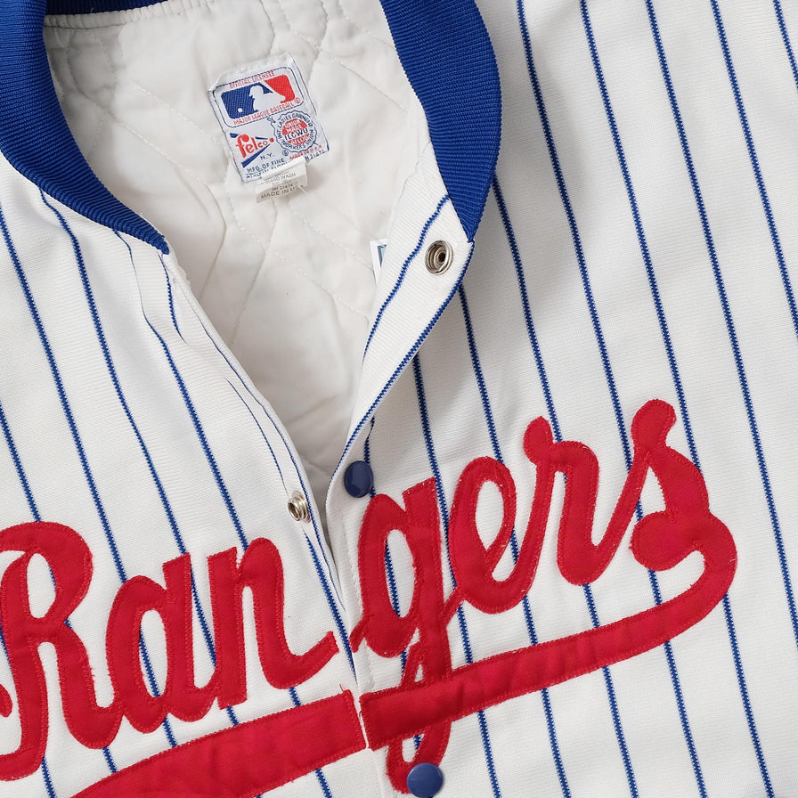 Vintage Texas Rangers Padded Varsity Jacket Large 