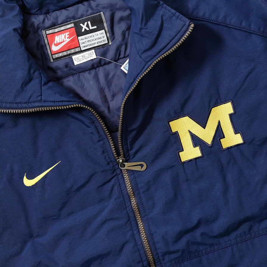 Vintage Nike Michigan Padded Jacket XLarge 