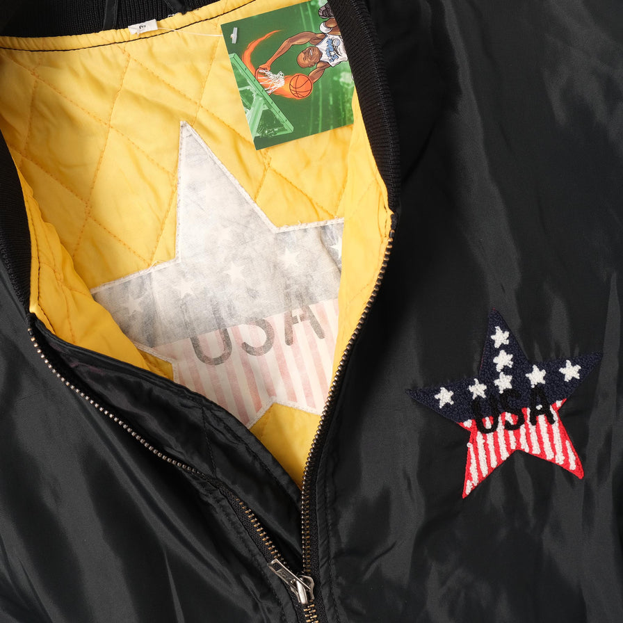 Vintage USA Padded Bomber Jacket Medium 