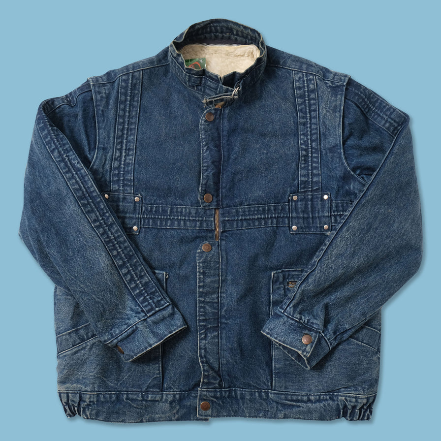 Vintage Padded Denim Jacket Large 