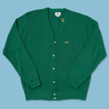 Vintage Lacoste Knit. Cardigan Large 