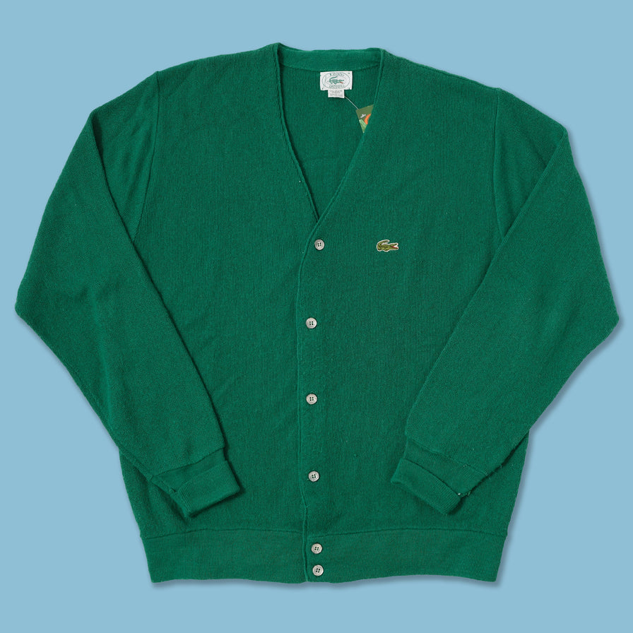 Vintage Lacoste Knit. Cardigan Large 