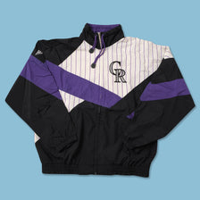 Vintage Colorado Rockies Track Jacket Large 